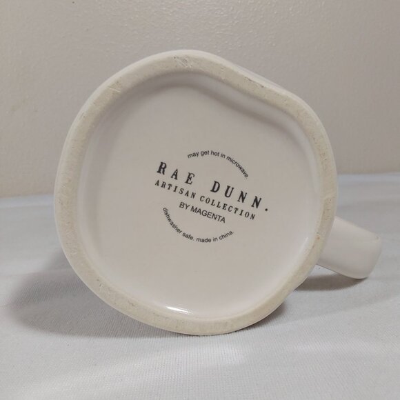 Rae Dunn Valentine's Day Two Hearts Large White Mug Red Interior - Perfect Cond - Picture 6 of 7